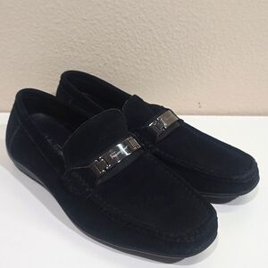 🎇 SALVATORE FERRAGAMO MEN'S SUEDE LOAFERS